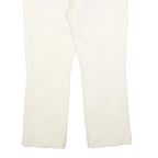 DSQUARED2 Womens Wool Blend White Slim Straight Trousers W34 L27 Elegant Zip