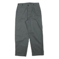 Mens Cotton Blend Relaxed Grey Trousers W29 L26 Button Closure Casual Workwear