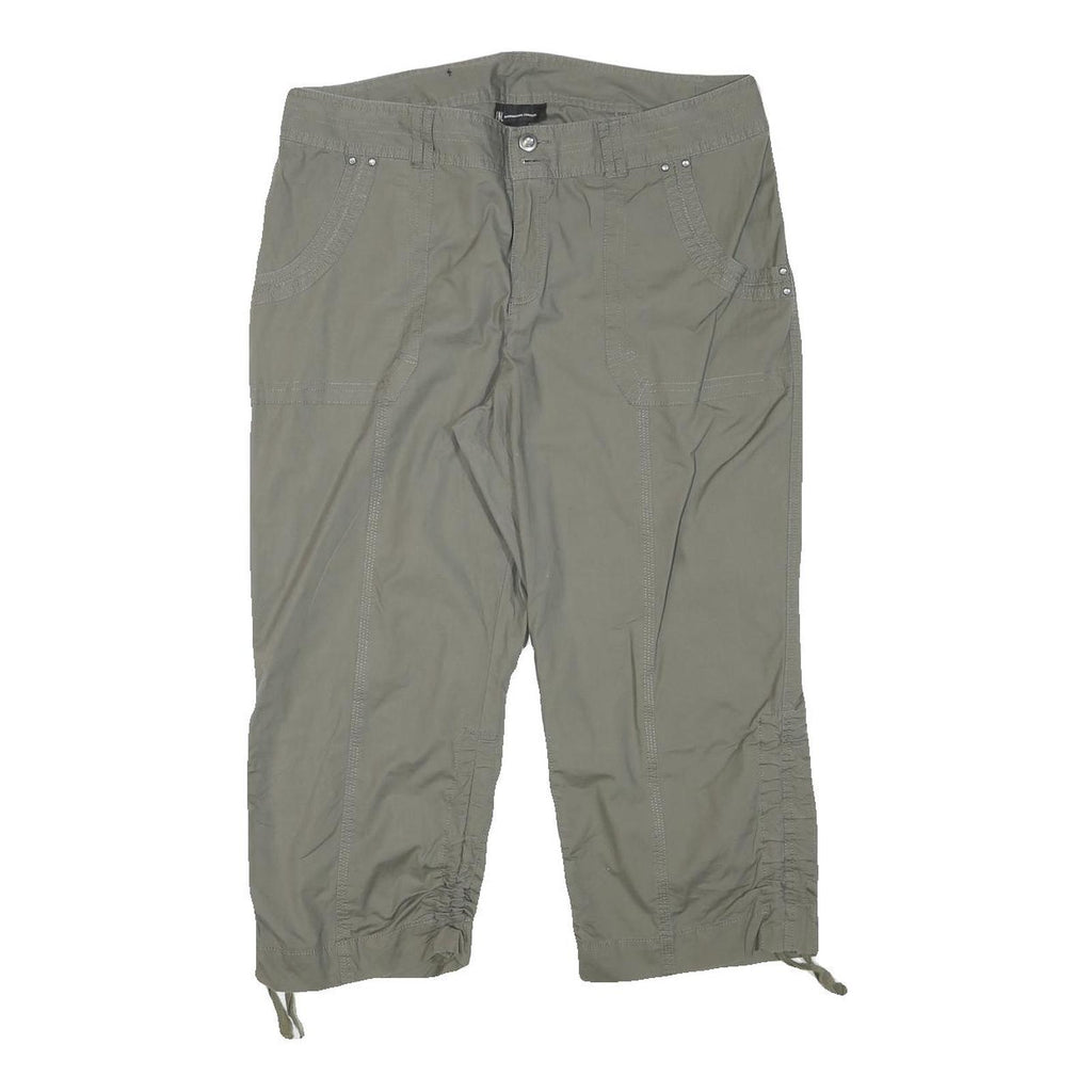 INC Womens Shorts Green Casual XL W34 Cotton Blend Lightweight Relaxed