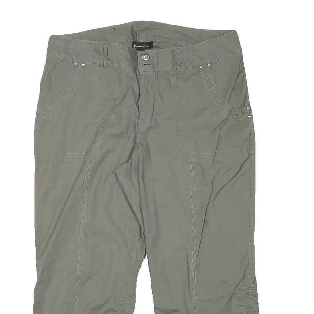 INC Womens Shorts Green Casual XL W34 Cotton Blend Lightweight Relaxed