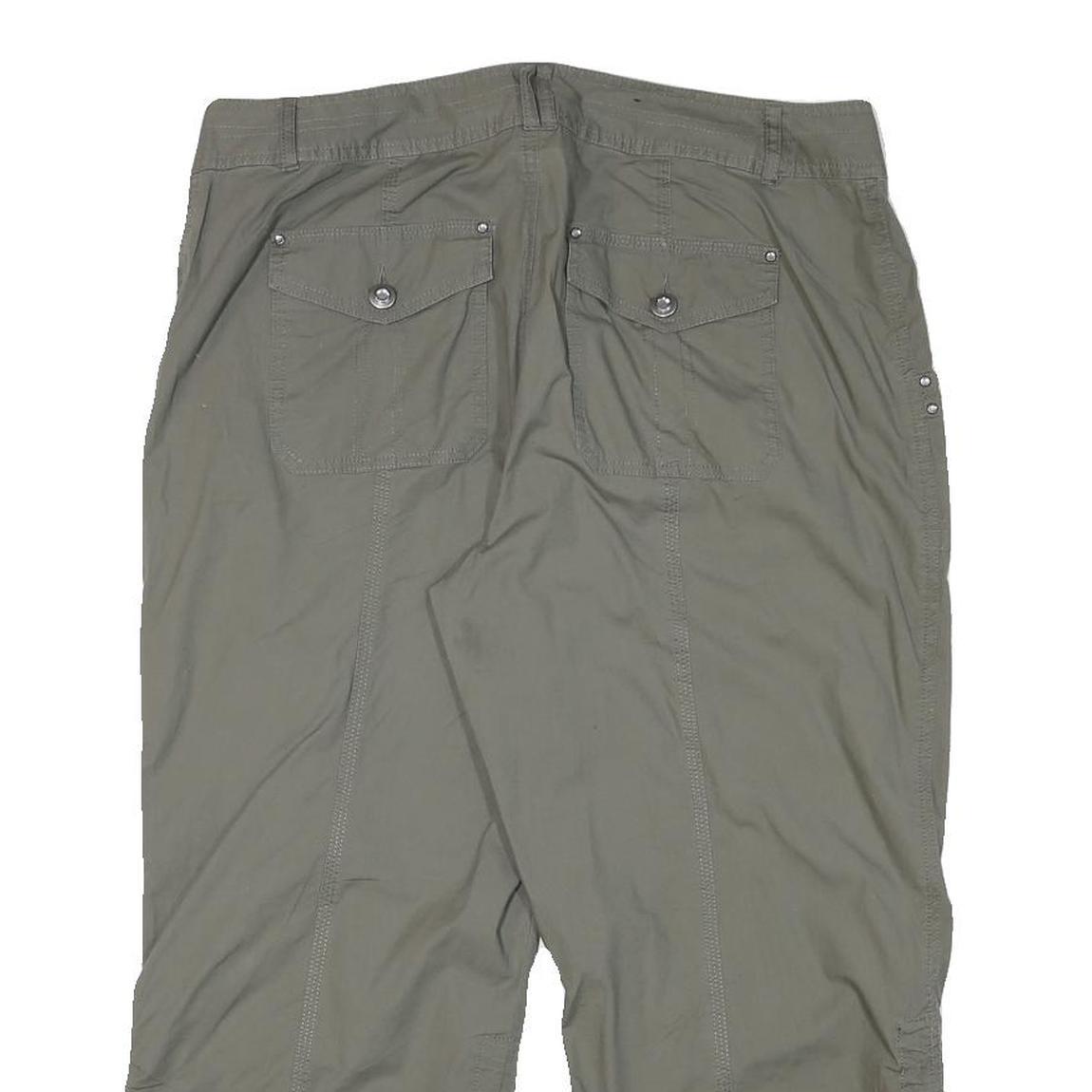 INC Womens Shorts Green Casual XL W34 Cotton Blend Lightweight Relaxed