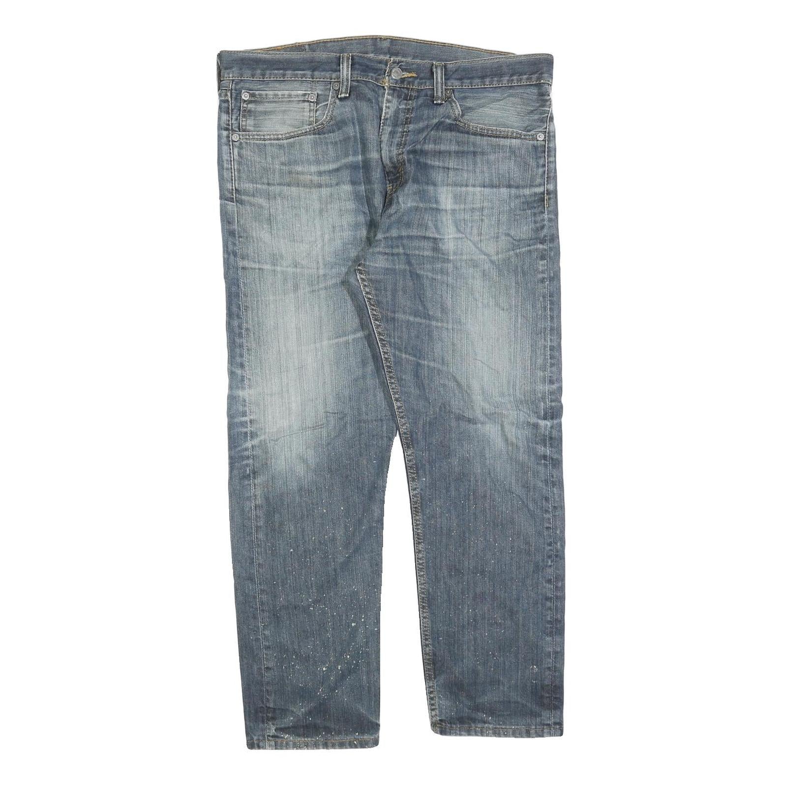 LEVI'S 508 Loose Mens Jeans Blue Regular Cotton Blend Medium W34 L27 Zip Casual