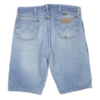 WRANGLER Womens Denim Blue Shorts L W38 Casual Classic Fit Cotton Blend