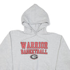 PORT AND COMPANY Mens Grey Warrior Basketball Hoodie L Casual Cotton Blend