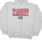 PORT AND COMPANY Mens Grey Warrior Basketball Hoodie L Casual Cotton Blend