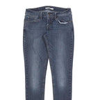 LEVI'S 524 Womens Jeans Blue Slim Skinny Denim Medium W26 L32 Stretch Zip