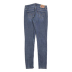 LEVI'S 524 Womens Jeans Blue Slim Skinny Denim Medium W26 L32 Stretch Zip