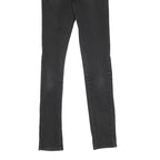 LEVI'S Womens Slim Black Denim Raw Slim Skinny Jeans W27 L31