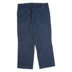 DICKIES Cargo Workwear Mens Trousers Blue Regular Straight W42 L32