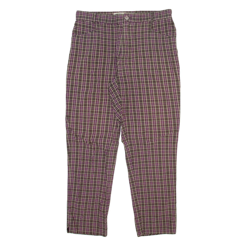 NEWPORT Womens Trousers Purple Relaxed Tapered W32 L27
