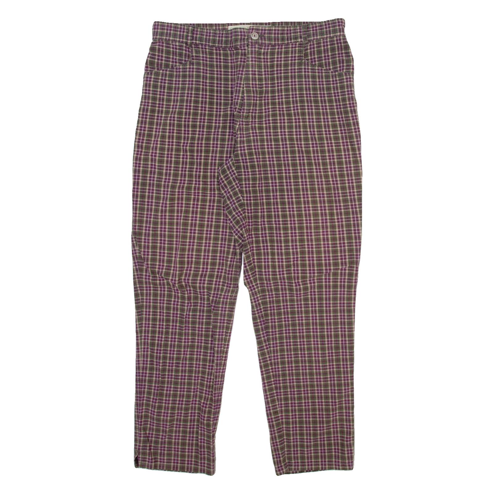 NEWPORT Womens Trousers Purple Relaxed Tapered W32 L27