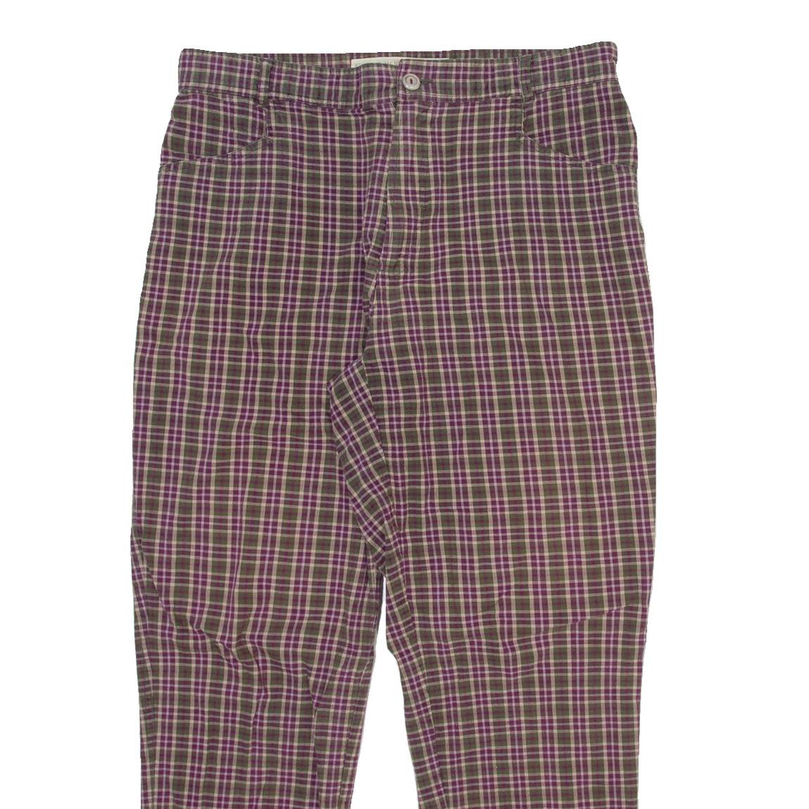 NEWPORT Womens Trousers Purple Relaxed Tapered W32 L27