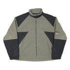 WOOLRICH Mens Green & Black Polyester Blend Jacket XL Fleece Zip Up