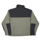 WOOLRICH Mens Green & Black Polyester Blend Jacket XL Fleece Zip Up