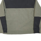 WOOLRICH Mens Green & Black Polyester Blend Jacket XL Fleece Zip Up