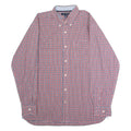 TOMMY HILFIGER Mens Shirt Red Check Long Sleeve L