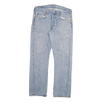 LEVI'S 501 Mens Jeans Blue Regular Straight Denim Light W32 L30 Classic Fit