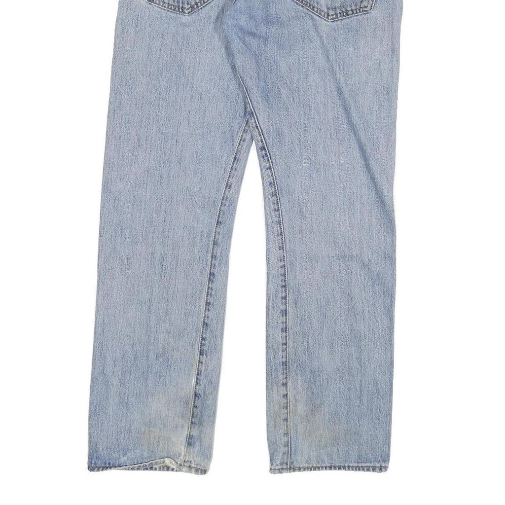 LEVI'S 501 Mens Jeans Blue Regular Straight Denim Light W32 L30 Classic Fit