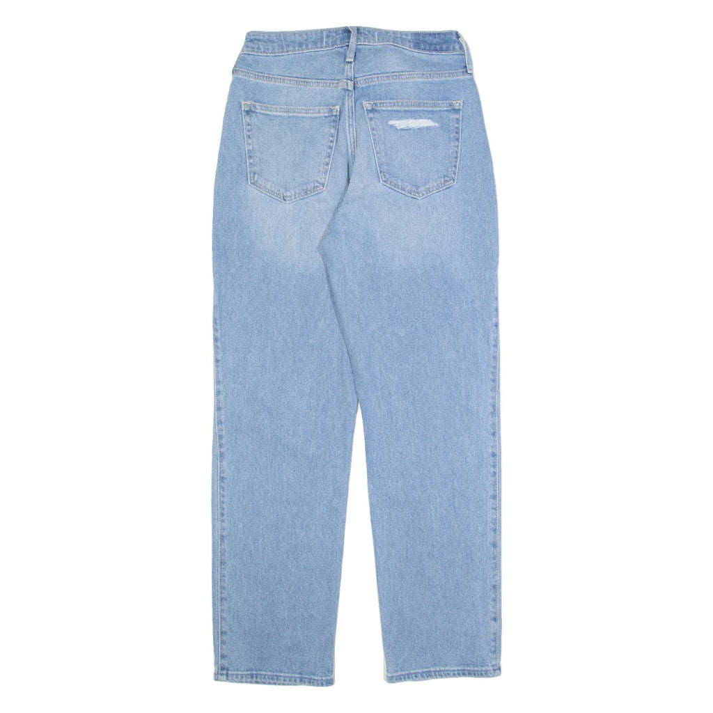 HOLLISTER Ultra High Rise Distressed Womens Jeans Blue Straight W26 L27