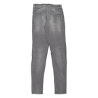 PHILIPP PLEIN Distressed Womens Jeans Grey Slim Skinny Stone Wash W25 L31