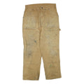 DICKIES Mens Regular Beige Workwear Cotton Blend Jeans W32 L27 Zip Pockets