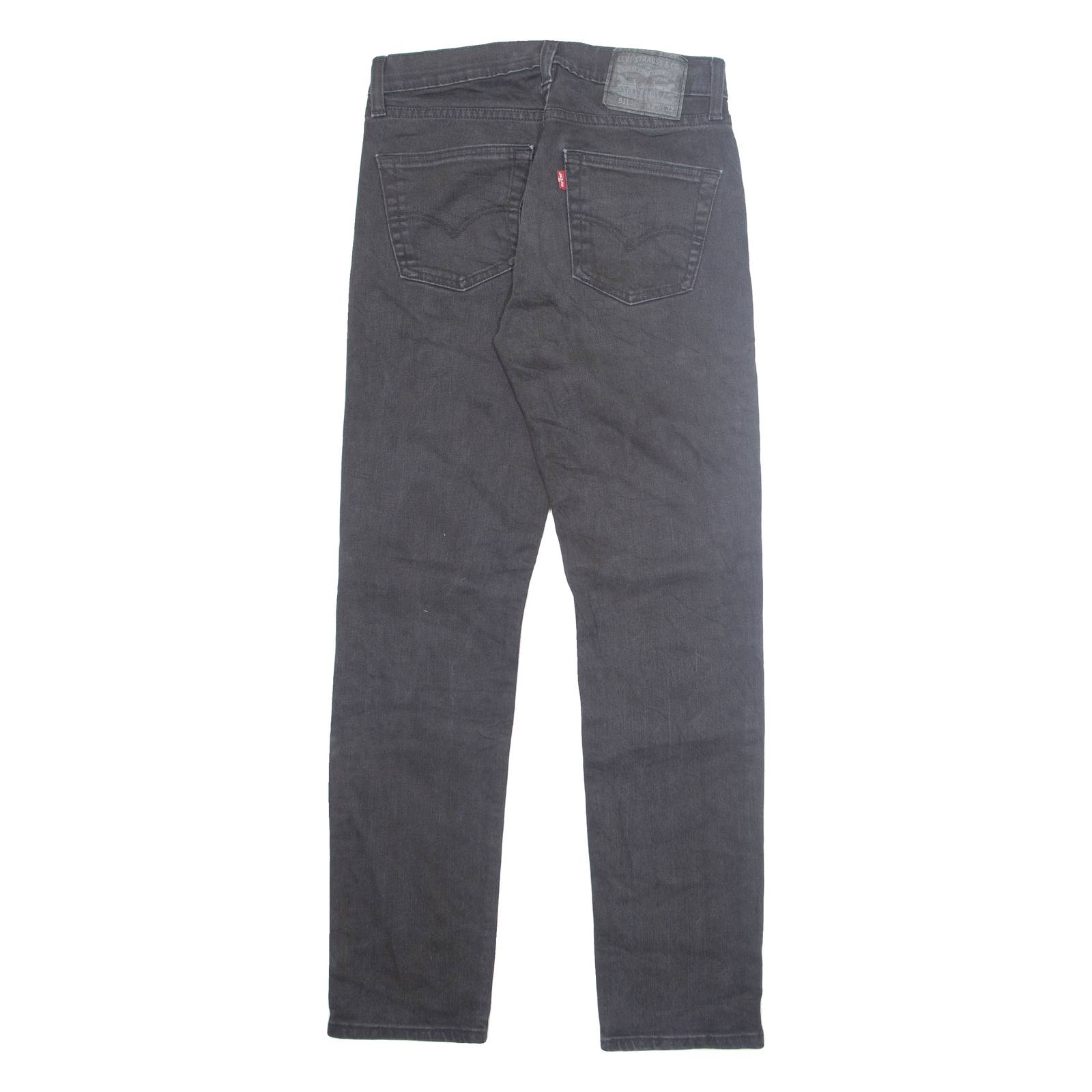 LEVI'S 511 Jeans Mens Black Slim Straight W29 L32