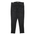 LEVI'S Womens Black Slim Skinny Denim Jeans W31 L27 Distressed Details