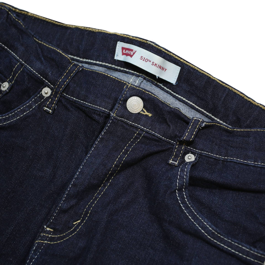 LEVI'S 510 Boys Slim Jeans Blue Denim W29 L32 Classic Cotton Blend Zip