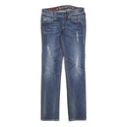 ROCK REVIVAL Womens Jeans Blue Regular Straight Denim Medium W31 L32 Stylish