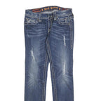 ROCK REVIVAL Womens Jeans Blue Regular Straight Denim Medium W31 L32 Stylish