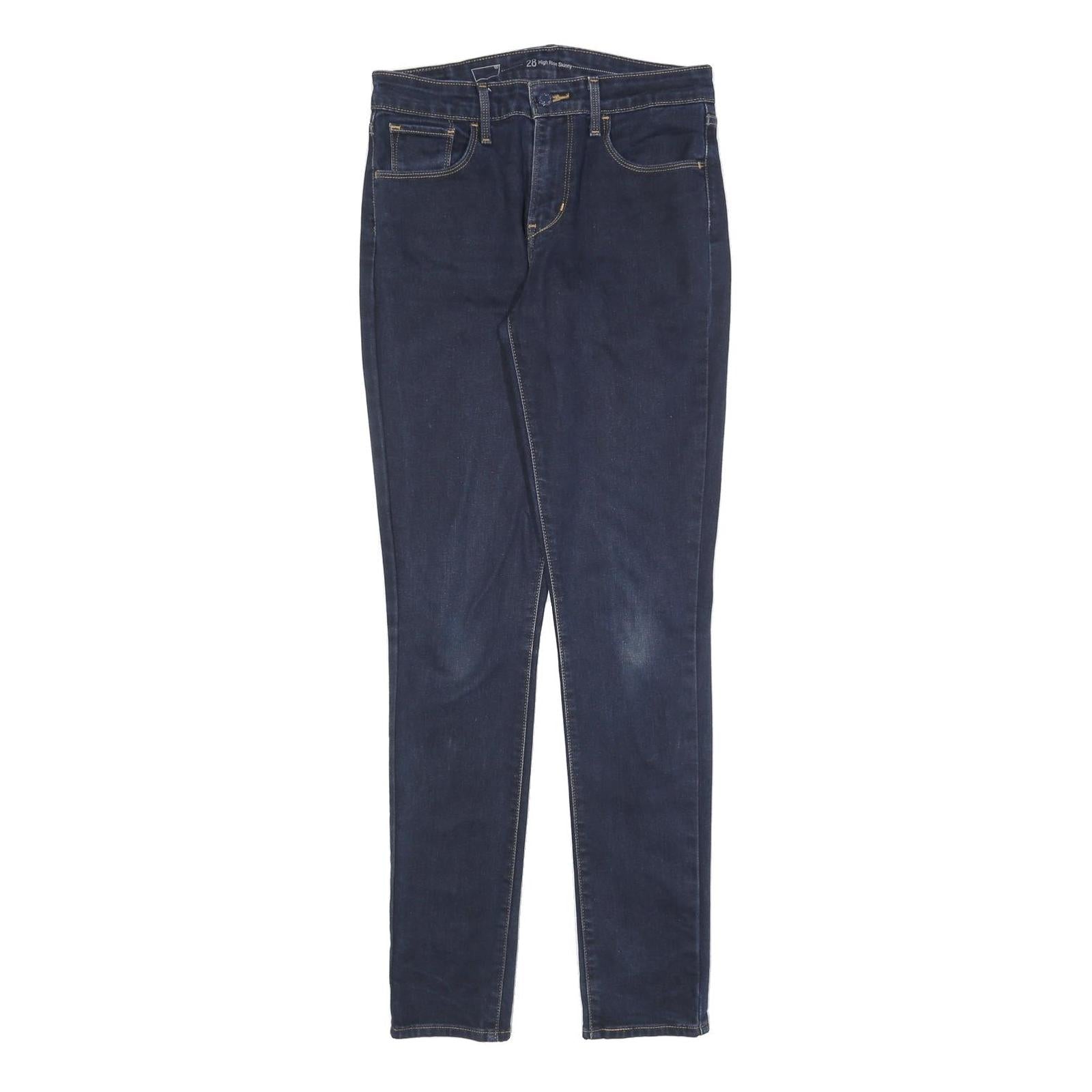 LEVI'S Womens Slim Fit Skinny Denim Jeans Blue W28 L32 Classic Cotton Blend Zip