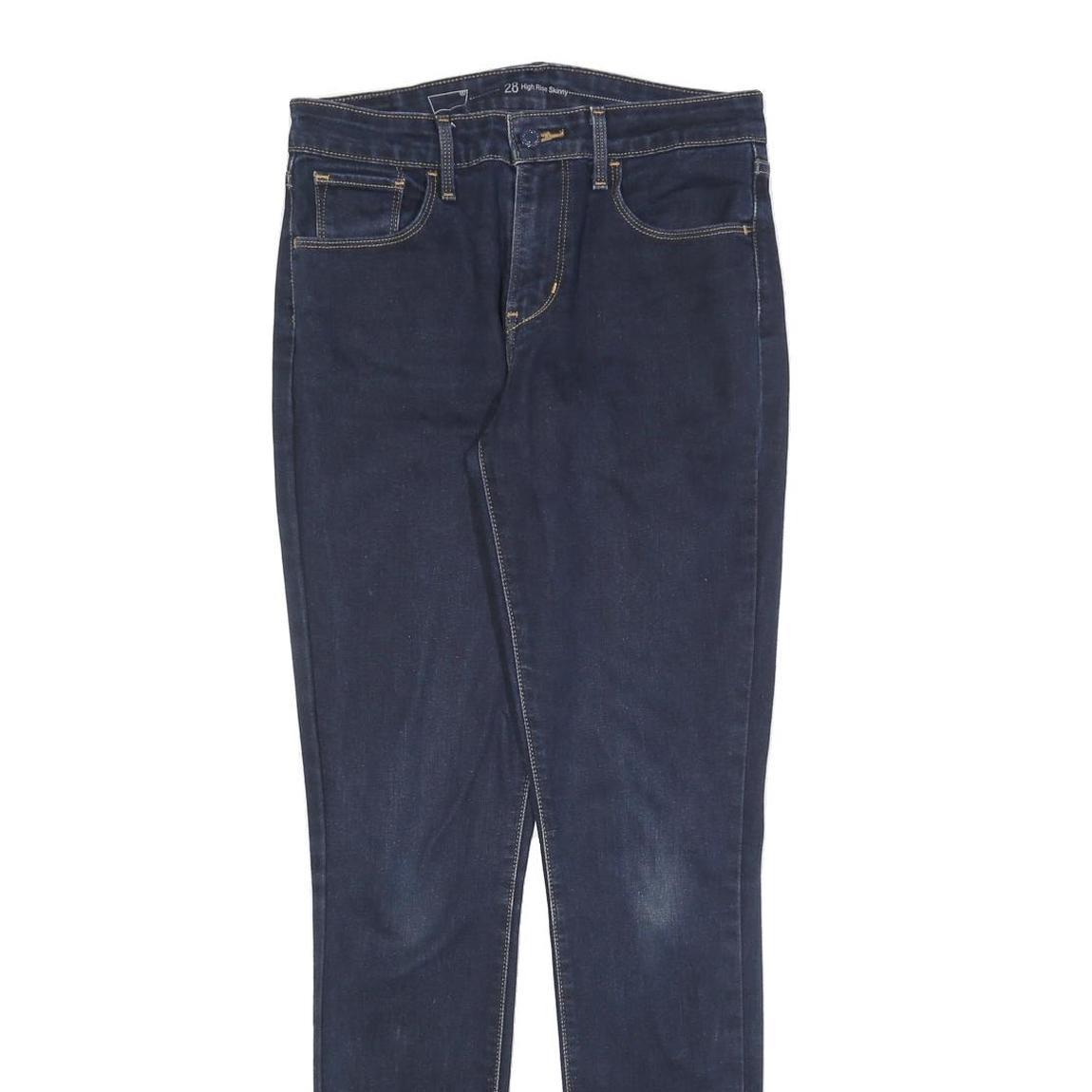 LEVI'S Womens Slim Fit Skinny Denim Jeans Blue W28 L32 Classic Cotton Blend Zip