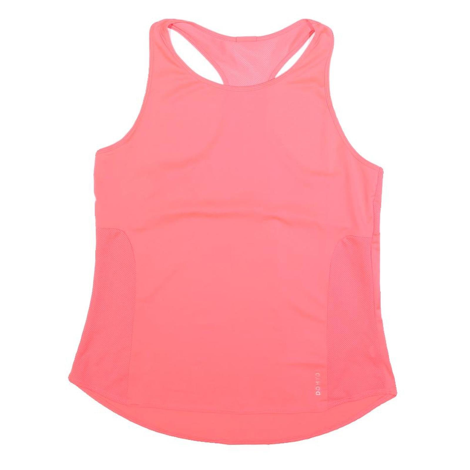 DOMYOS Womens Pink Sports T-Shirt M Sleeveless Racerback Performance Gym Top