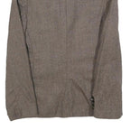 SIR Womens Brown Wool Check Jacket S Woven Classic Button Closure Blazer