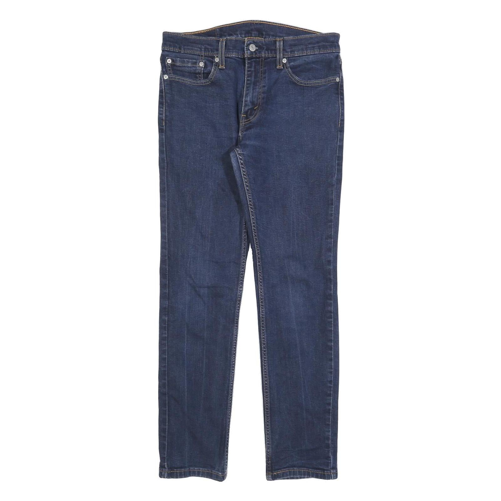 LEVI'S 511 Slim Mens Jeans Blue Slim Skinny Denim Dark W32 L32 Classic Zip