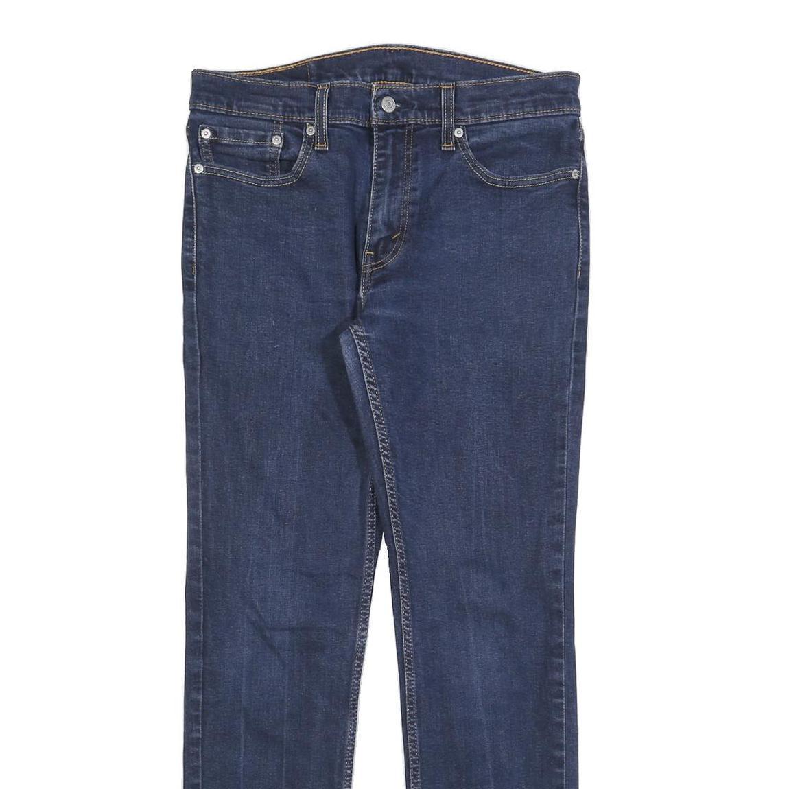 LEVI'S 511 Slim Mens Jeans Blue Slim Skinny Denim Dark W32 L32 Classic Zip