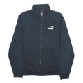 PUMA Mens Black Jacket L Cotton Blend Zip Plain Sportswear Casual Outerwear
