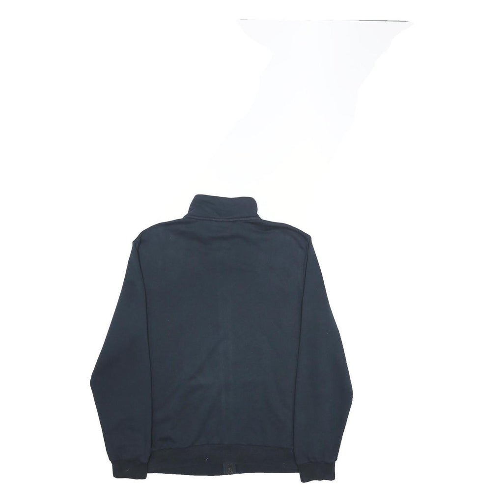 PUMA Mens Black Jacket L Cotton Blend Zip Plain Sportswear Casual Outerwear