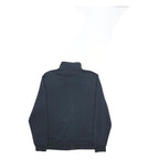 PUMA Mens Black Jacket L Cotton Blend Zip Plain Sportswear Casual Outerwear
