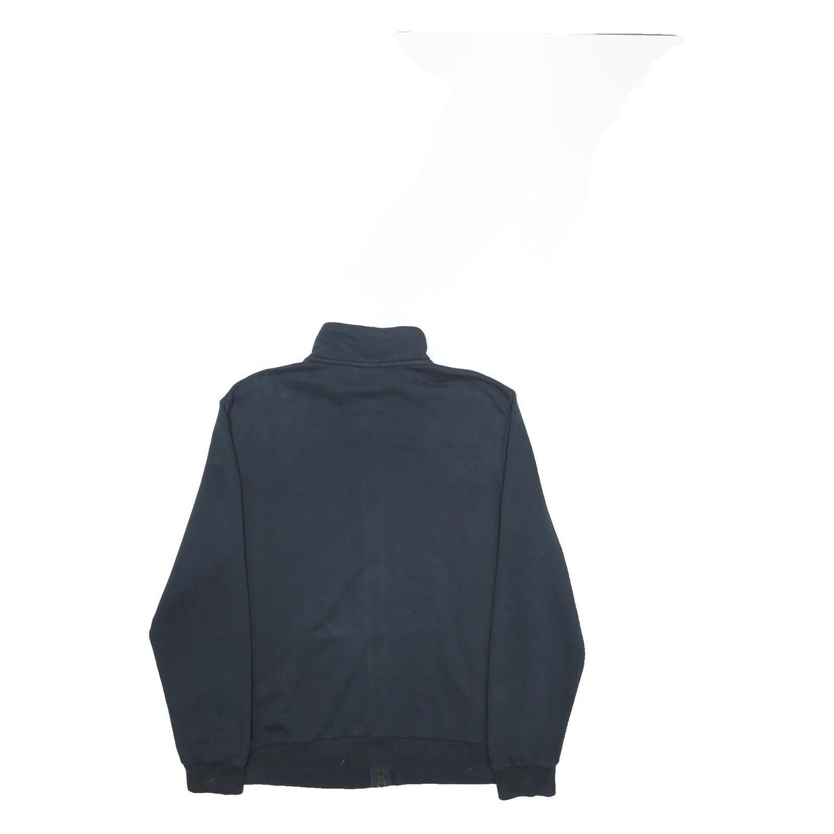 PUMA Mens Black Jacket L Cotton Blend Zip Plain Sportswear Casual Outerwear