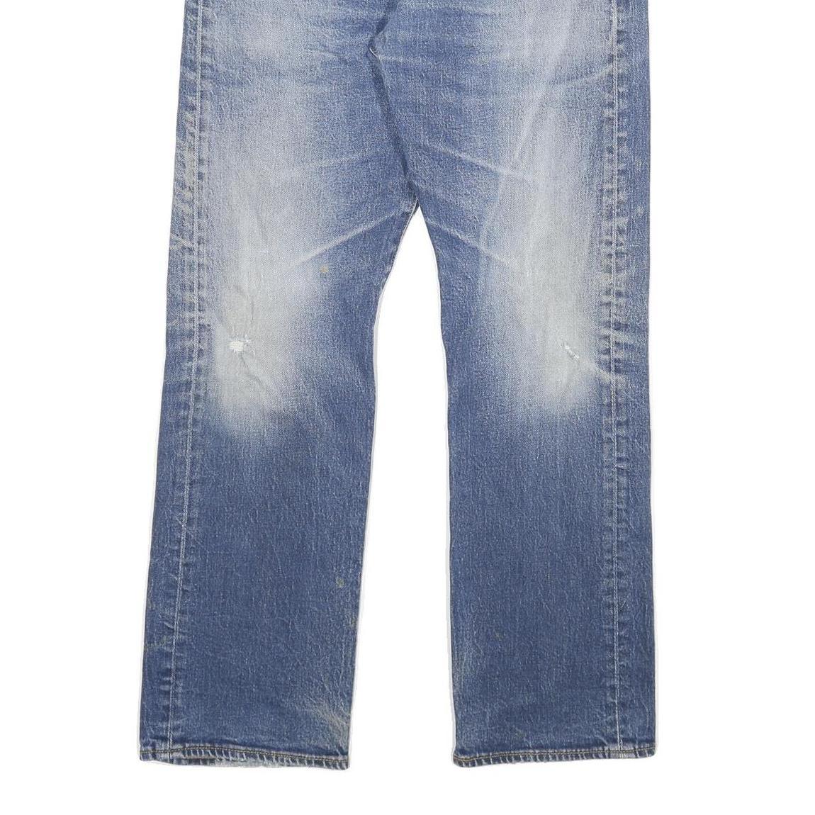 LEVI'S 501 Mens Blue Regular Straight Denim Medium W34 L32 Button Closure Jeans