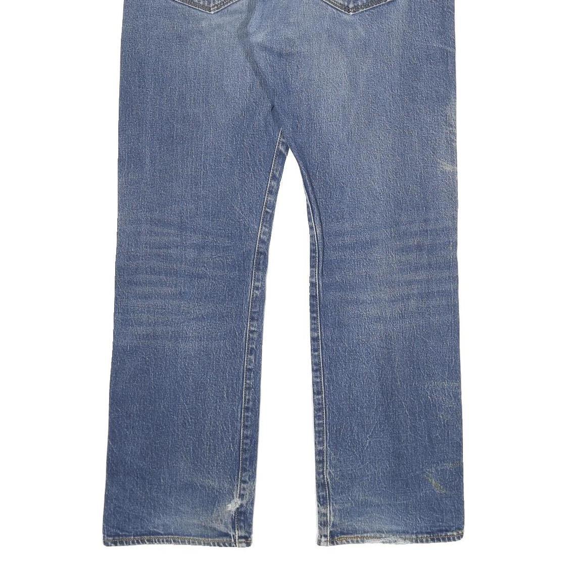 LEVI'S 501 Mens Blue Regular Straight Denim Medium W34 L32 Button Closure Jeans