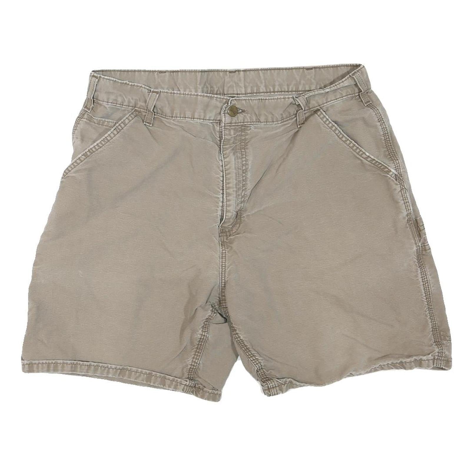 CARHARTT Mens Shorts Beige Casual Plain M W34 Workwear Durable Cotton
