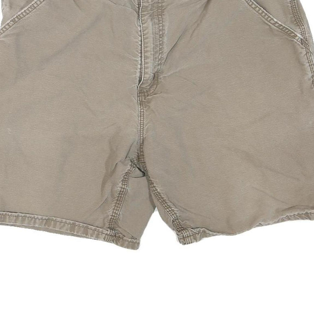 CARHARTT Mens Shorts Beige Casual Plain M W34 Workwear Durable Cotton