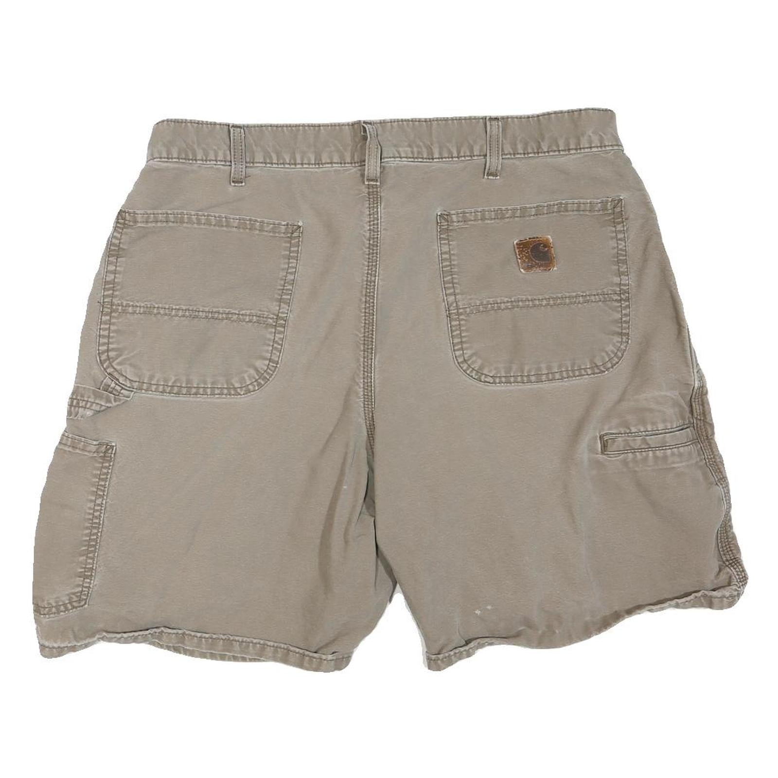 CARHARTT Mens Shorts Beige Casual Plain M W34 Workwear Durable Cotton