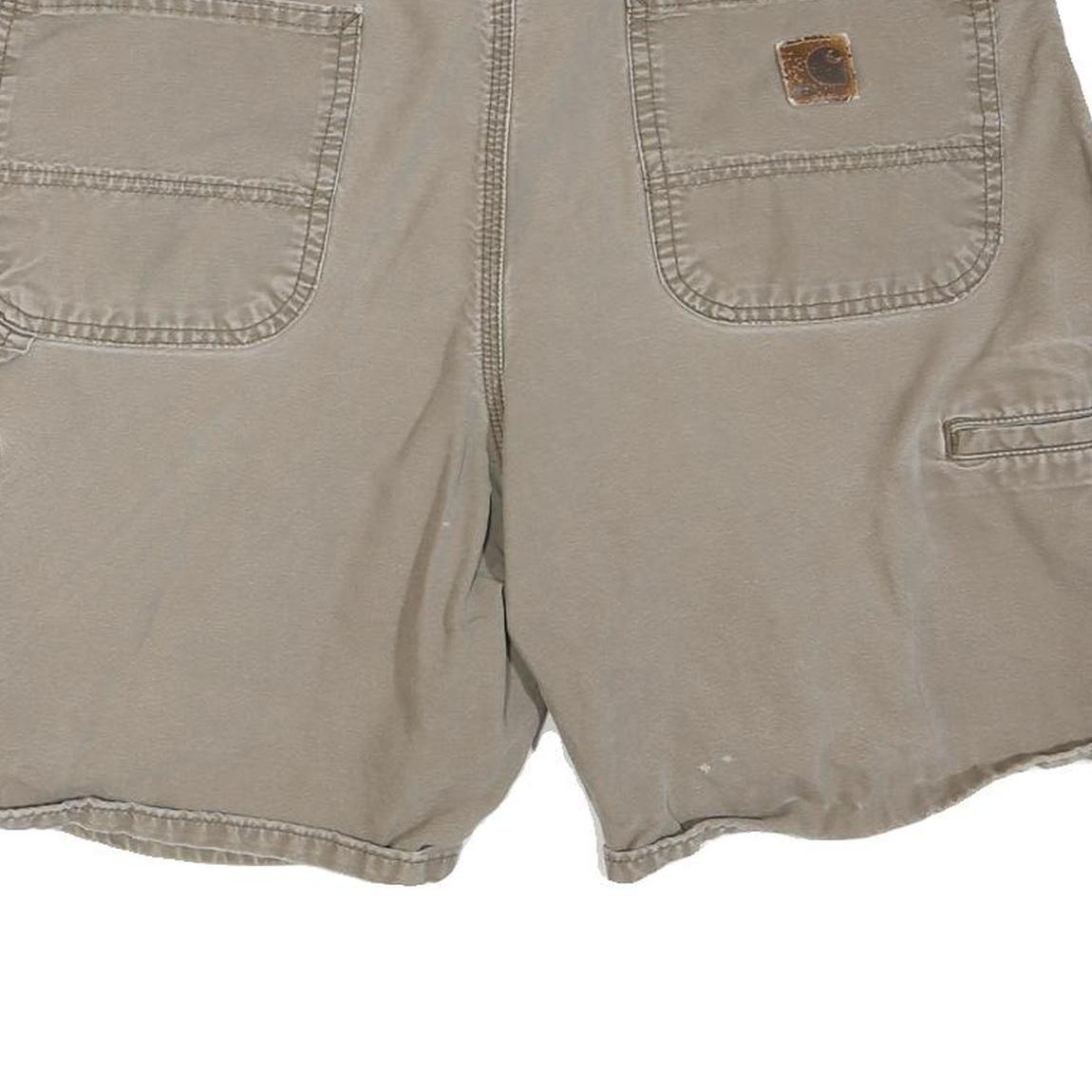 CARHARTT Mens Shorts Beige Casual Plain M W34 Workwear Durable Cotton