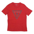 GUESS Mens Red Graphic T-Shirt M Short Sleeve Crew Neck Cotton Blend