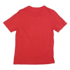 GUESS Mens Red Graphic T-Shirt M Short Sleeve Crew Neck Cotton Blend