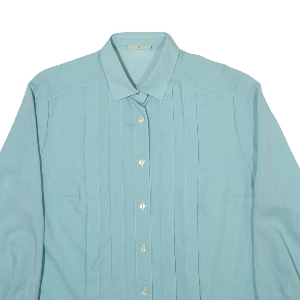 SOMMERMANN Womens Plain Shirt Green Long Sleeve M