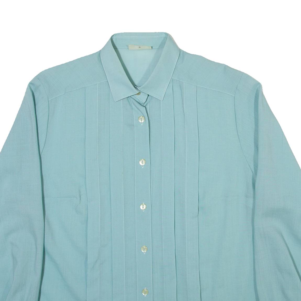 SOMMERMANN Womens Plain Shirt Green Long Sleeve M